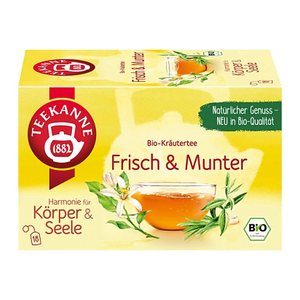 TEEKANNE Frisch & Munter Bio-Tee 18 Portionen