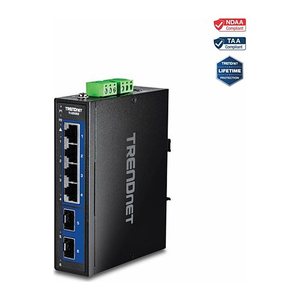 TRENDnet Industrial Switch 6-Port 2.5G 2x10G SFP+ DIN-Rail
