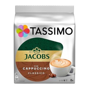 TASSIMO JACOBS CAPPUCCINO CLASSICO Kaffeediscs, Arabica- und Robustabohnen 8 St.