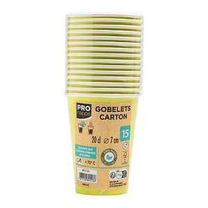 PROnappe Einweg-Kaffeebecher kiwigrün 200,0 ml, 15 St.