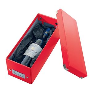 LEITZ CD-/DVD-Box Click & Store rot, 1 St.