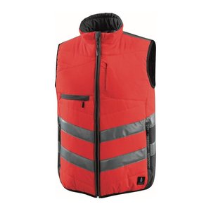 MASCOT® unisex Warnweste Grimsby  rot, anthrazit Größe XL