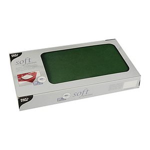 STARPAK Tischdecken soft selection dunkelgrün 80,0 x 80,0 cm, 20 St.