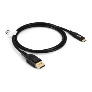 Club3D Kabel USB Typ C <-> DP 2.1 1m 10K60Hz St/St retail