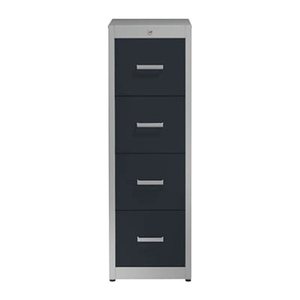 mauser client entry Hängeregistraturschrank alu, anthrazitgrau 4 Schubladen 43,4 x 60,0 x 135,0 cm, 1 St.