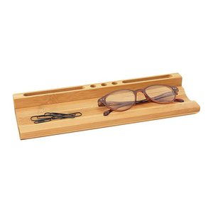 WEDO Stifteschale Bambus Butler mit Handyhalter
