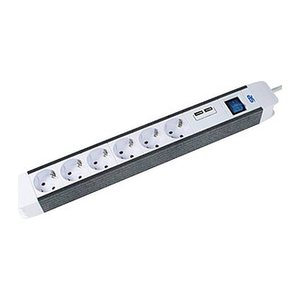 as-Schwabe FLASH 6-fach Steckdosenleiste 1,5 m weiß