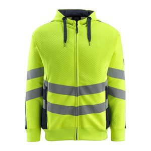 MASCOT® unisex Warnschutz-Langarmshirt Corby gelb, schwarzblau Größe 3XL, 1 St.