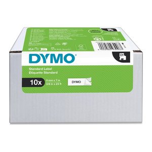 DYMO Schriftbänder D1 41913 (40913) 2093096, 9 mm, schwarz auf weiß, 10 St.