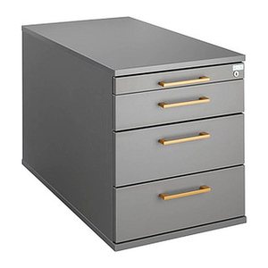 HAMMERBACHER Solid Rollcontainer grafit 4 Auszüge 42,8 x 80,0 x 51,2 cm