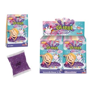 Simba Badeschleim Glibbi Einhorn Glitzerbad violett, 150,0 g