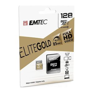 Emtec mSD 256GB UHS-I U1 EliteGold + Adapter