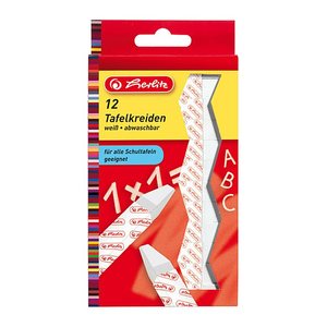 herlitz Kreide weiß 12 St.