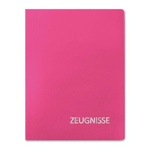 ROTH Zeugnismappe DIN A4, 20 Hüllen magenta, 1 St.