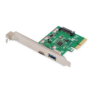 DIGITUS PCI Expr Card 2x USB 3.1 1 Port USB-C + USB A