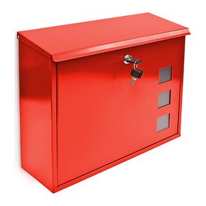 relaxdays Briefkasten 10017419_47 rot