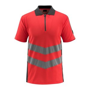 MASCOT® unisex Warnschutz Shirt Murton rot, dunkelanthrazit Größe L, 1 St.
