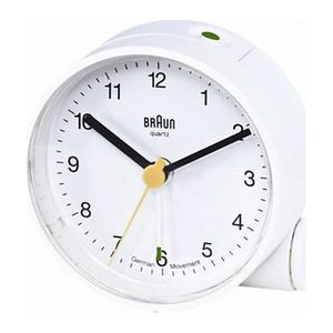 BRAUN Wecker BNC 001 weiß Kunststoff 3,5 cm, Ø 6,8 cm