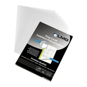 LMG Laminierfolien Easy Load glänzend für A4 80 micron, 100 St.