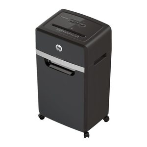 HP Pro Shredder 24CC Aktenvernichter mit Partikelschnitt P-4, 4 x 35 mm, bis 24 Blatt, schwarz