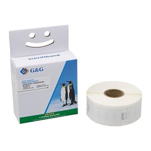 G&G Etikettenrollen für Etikettendrucker ersetzt DYMO 11352/S0722520  weiß, 25,0 x 54,0 mm, 1 x 500 Etiketten