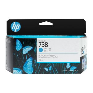 HP 738(498N5A) cyan Druckerpatrone