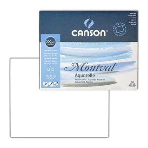 canson Aquarellblock Montval 19,0 x 24,0 cm 300 g/qm, 12 Blatt, 1 Block