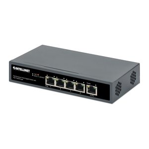 INTELLINET 4-Port Gigabit+1GE (PD) High PoE Switch