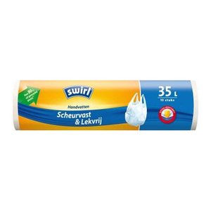 swirl® Müllbeutel Reißfest & Dicht 1928 35,0 l weiß, 15 St.