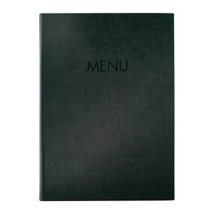 SIGEL Speisekarten-Mappe DIN A4, 2 Hüllen anthrazit, 1 St.