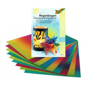 folia Transparentpapier farbsortiert 115 g/qm 10 St.