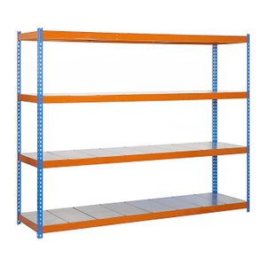 Simonrack Schwerlast-Weitspannregal SIMONFORTE 1804-4 457100045201844 blau, orange 180,0 x 45,0 x 200,0 cm