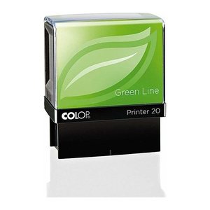 COLOP Textstempel, individualisierbar Printer 20 Green Line selbstfärbend schwarz ohne Logo, 1 St.
