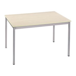 SODEMATUB Mehrzwecktisch ahorn, alu rechteckig, Vierkantrohr alu, 70,0 x 60,0 x 74,0 cm