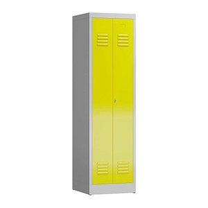 ClassiX Spind lichtgrau, zinkgelb X-510406, 1 Schließfach 50,0 x 50,0 x 180,0 cm