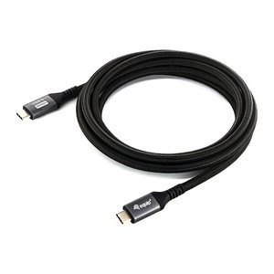 Equip Kabel USB-C4.0->C Gen2x2 PD100W St/St 2.00m schwarz
