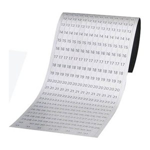 FRANKEN JK1203 Magnetbänder weiß 19,1 x 69,5 cm, 12 Streifen