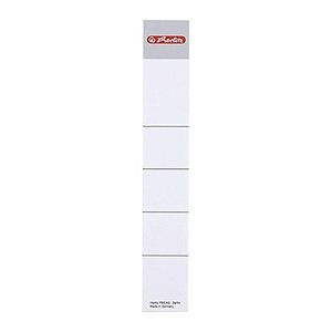 herlitz Einsteck-Rückenschilder maX.file weiß für 5,0 cm Rückenbreite, 10 St.