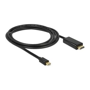 DELOCK Displayport Kabel mini DP -> HDMI St/St 2.00m schwarz