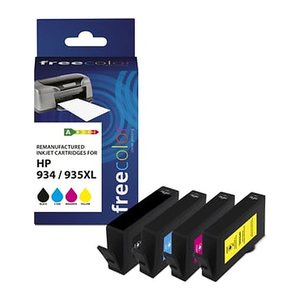 Freecolor Patrone HP 934XL color BK/C/M/Y remanufactured