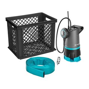 GARDENA Schmutzwasser-Tauchpumpe Hochwasser-Set 20000 BASIC 550 W