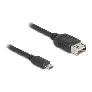 DELOCK USB 2.0 Kab USB Typ Micro-B St zu USB Typ-A Bu 1 m
