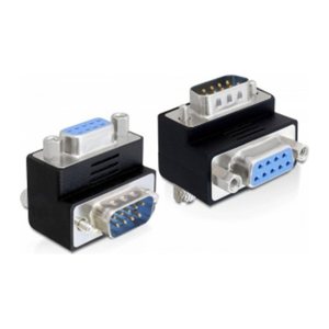 DELOCK Adapter D-Sub9 -> D-Sub9 St/Bu 90° Winkel