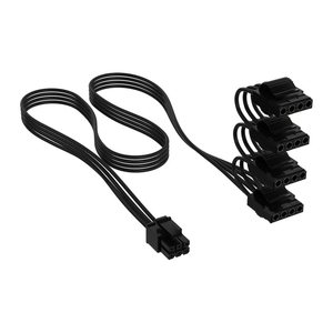 CORSAIR Cable PATA Power, 750mm, Individ. Sleeved, Black