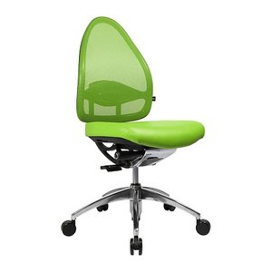 Topstar Bürostuhl Open Base, J490AS05 Stoff grün, Gestell alu