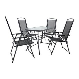 VCM my garden Sitzgruppe anthrazit Textilene, Metall, 5-teilig