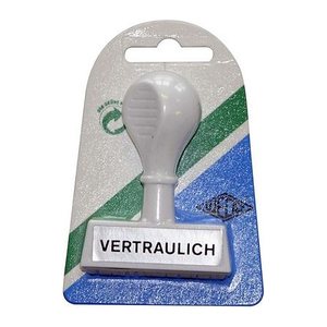 WEDO Textstempel "Vertraulich" ohne Logo, 1 St.