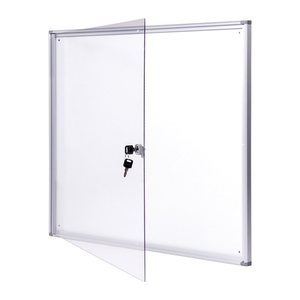 MAUL Schaukasten Extraslim grau 9x DIN A4 71,1 x 2,7 x 96,3 cm, 1 St.