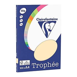 Clairefontaine Kopierpapier Trophée chamois DIN A4 80 g/qm 100 Blatt