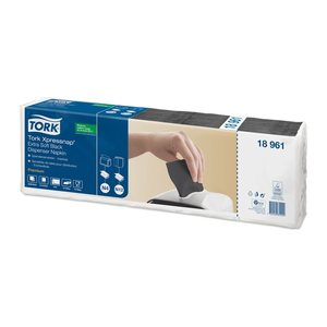 TORK Servietten Xpressnap® Extra Soft schwarz 2-lagig 16,5 x 21,3 cm, 1.000 St.